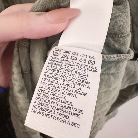 Lucky Brand Olive Quilted Jacket Button Up Bomber Pockets Green NWT - Picture 8 of 10